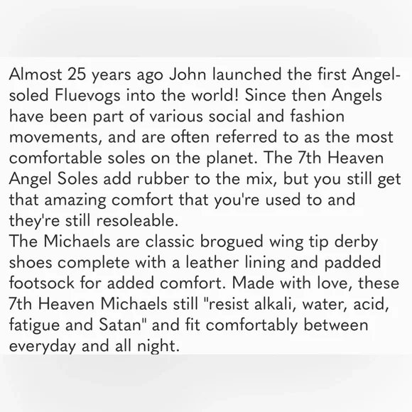 SOLD-JOHN FLUEVOG ANGELS FLAME Black Cordovan Leather Heavy Seventh Heaven Soles - Picture 14 of 14